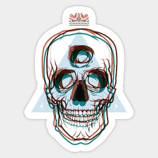 Skull and crown Sticker